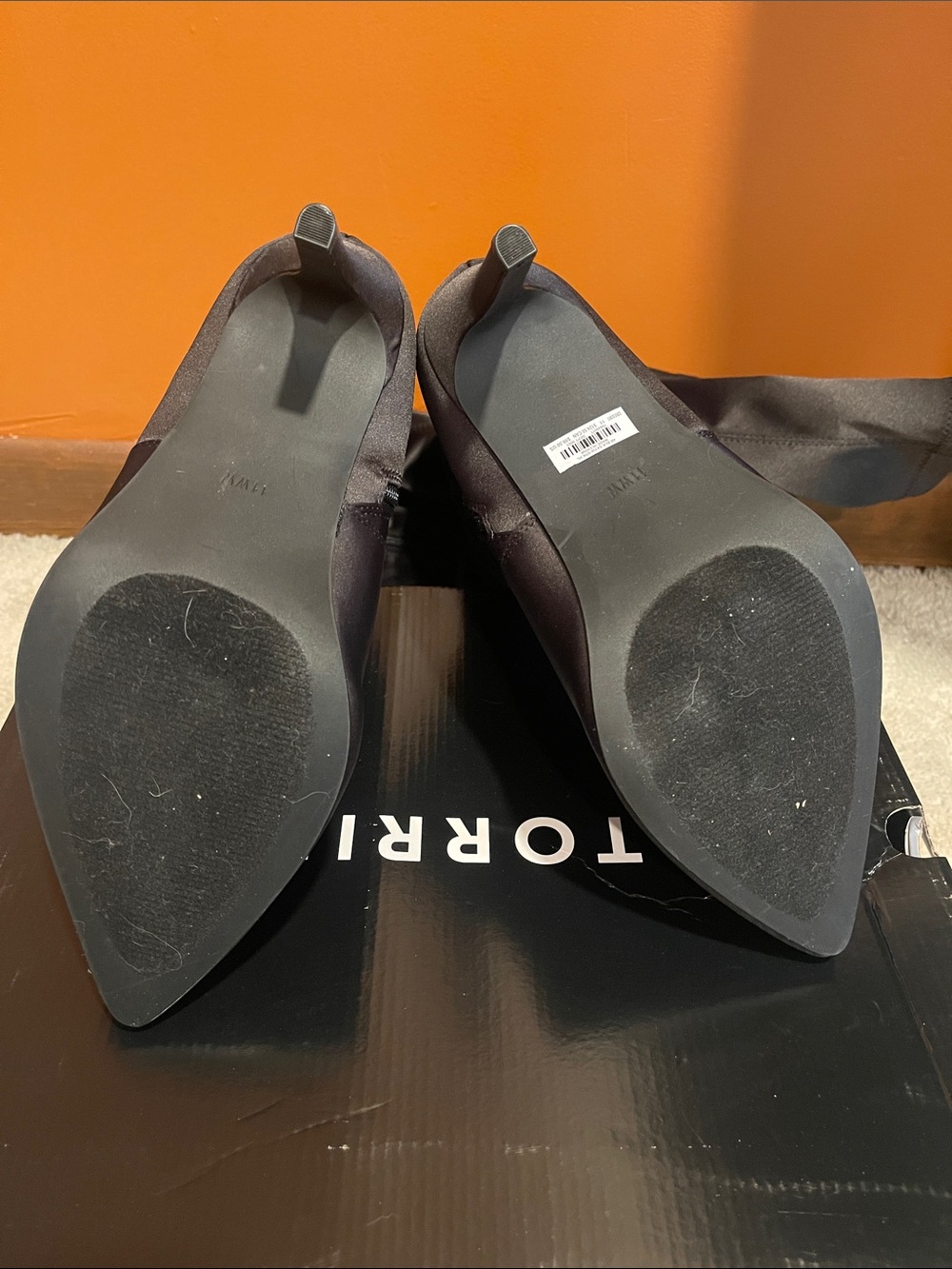 torrid Black Over-the-Knee Pointed Toe Stiletto Boots - Picture 3 of 3